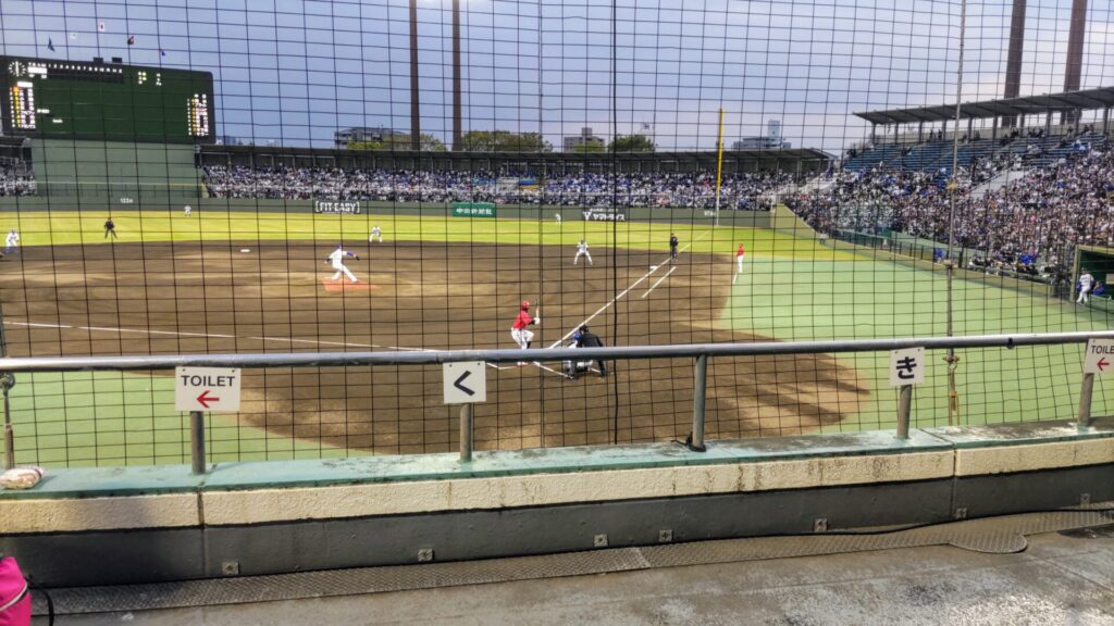 岐阜 岐阜市 岐阜メモリアルセンター 長良川球場 プロ野球 中日 広島 障害者 車椅子