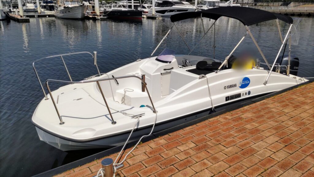 兵庫 西宮 マリーナ 新西宮ヨットハーバー レンタルボート シースタイル AX220 S-QUALO 看護師付き添いサービス めぐみ