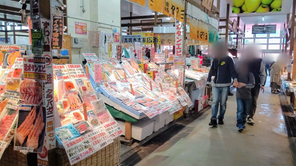 北海道 函館 市場 朝市 函館朝市ひろば 障害者 バリアフリー 車椅子