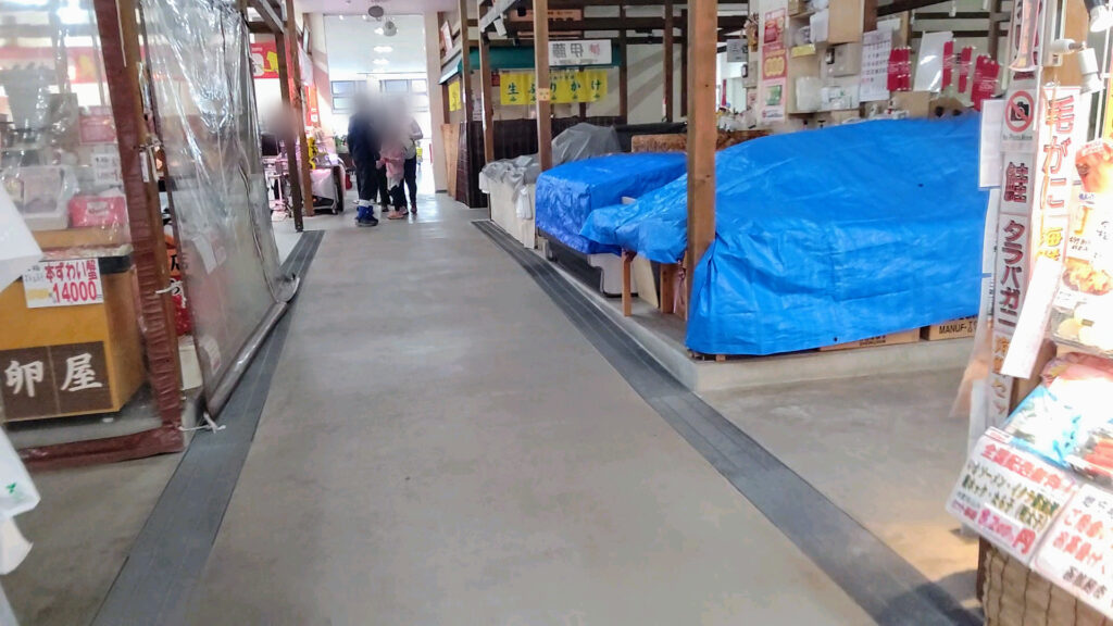 北海道 函館 市場 朝市 函館朝市ひろば 障害者 バリアフリー 車椅子