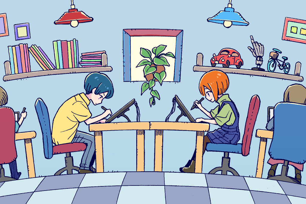 愛知・蟹江の液タブ完備のイラスト・創作空間（えがきBASE）