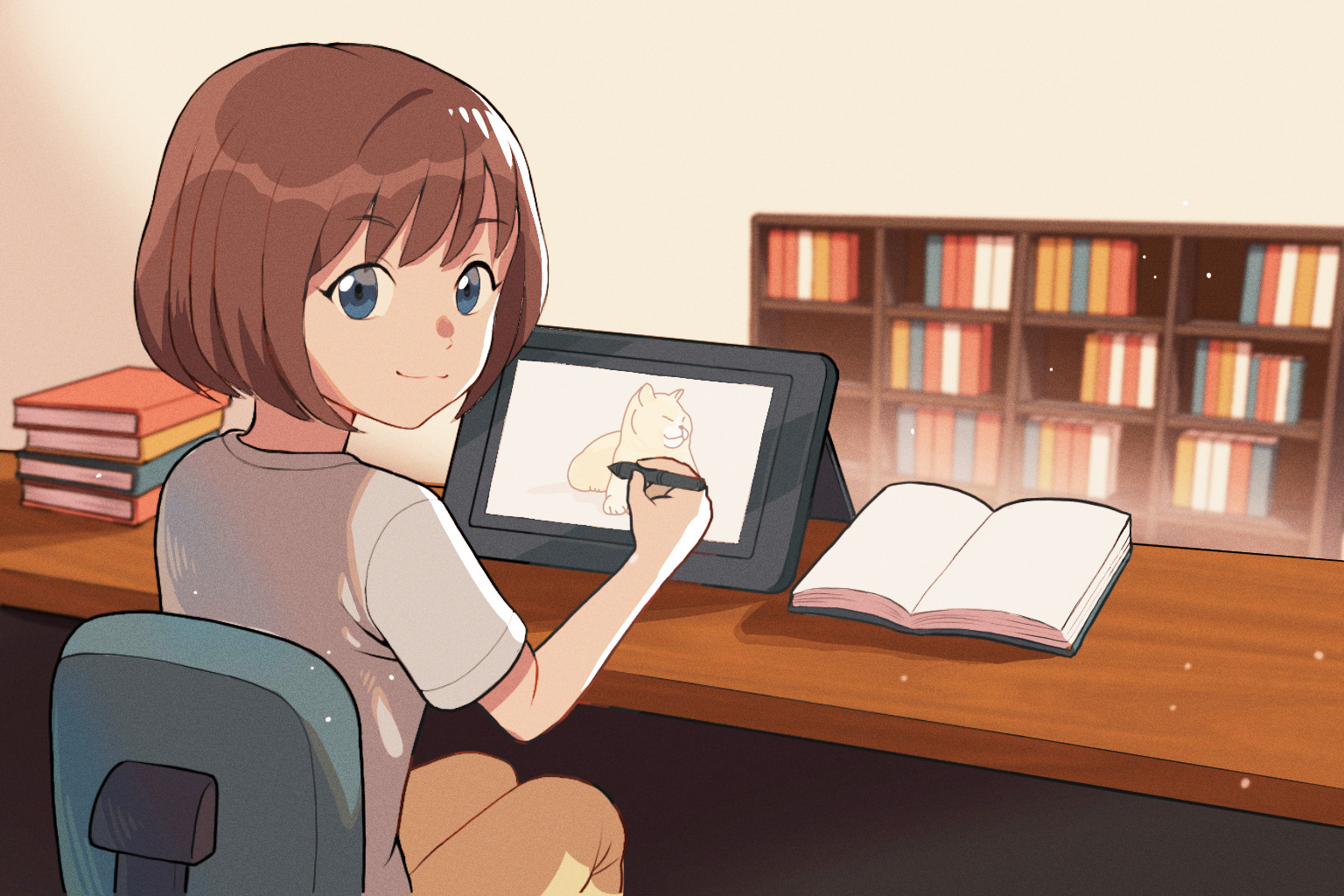 愛知・蟹江のワコム製液タブ完備のイラスト・操作空間「えがきBASE」の資料。書籍・雑誌。